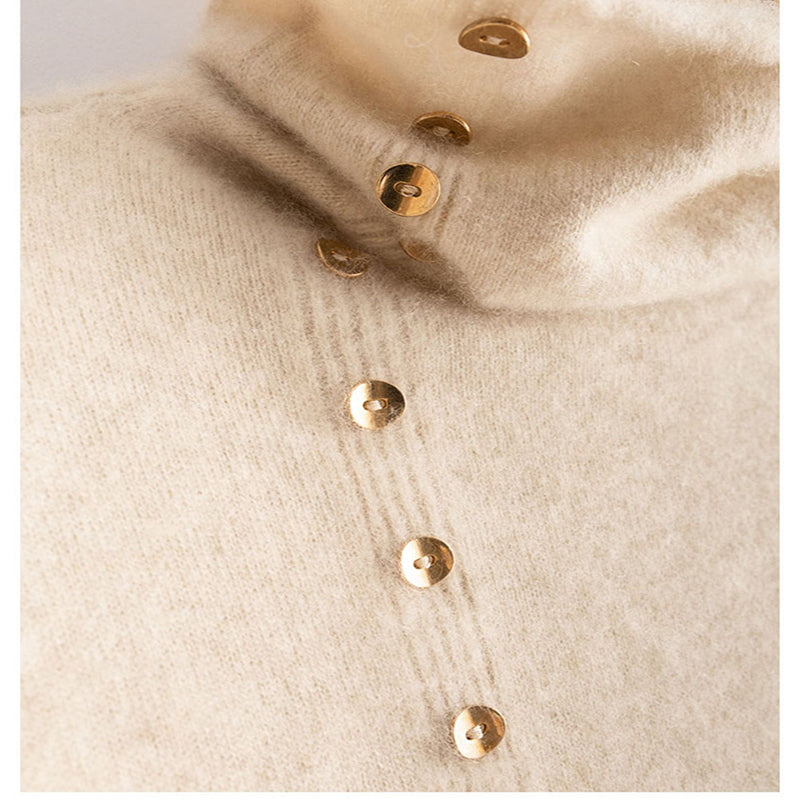 Women’s Elegant Turtleneck Base Knit Shirt