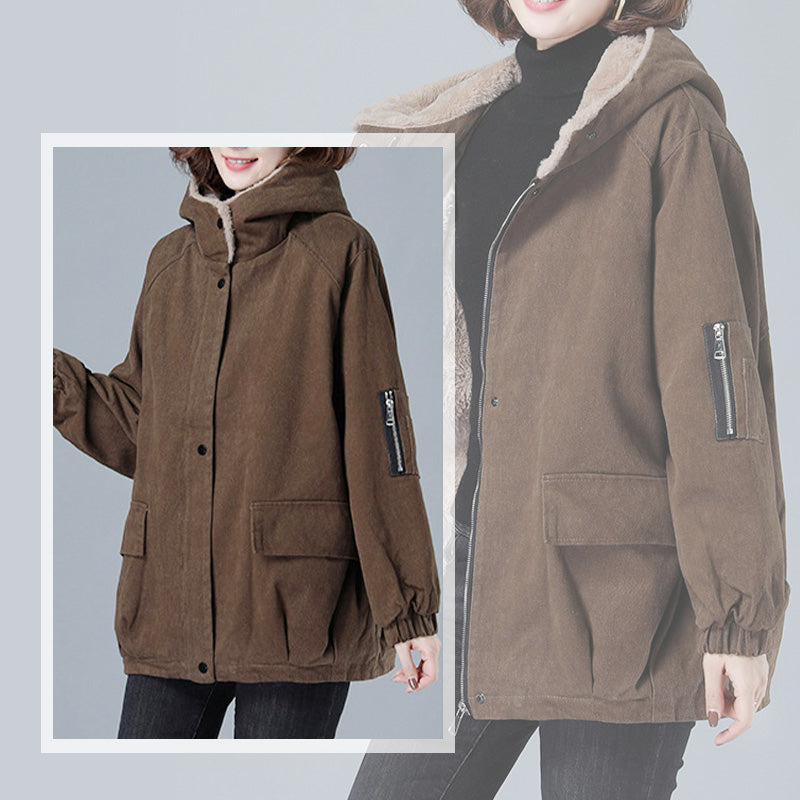 Women's Padded Thickened Hooded Jacket
