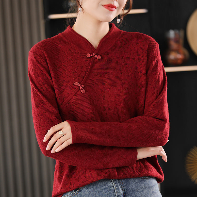Women's Knitted Cheongsam Style Sweater💥Buy 2 free shipping