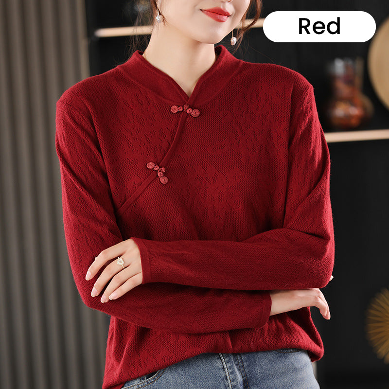 Women's Knitted Cheongsam Style Sweater💥Buy 2 free shipping