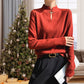 Gift Choice -Women's Mock Turtleneck Long Sleeve Knit Slim Top