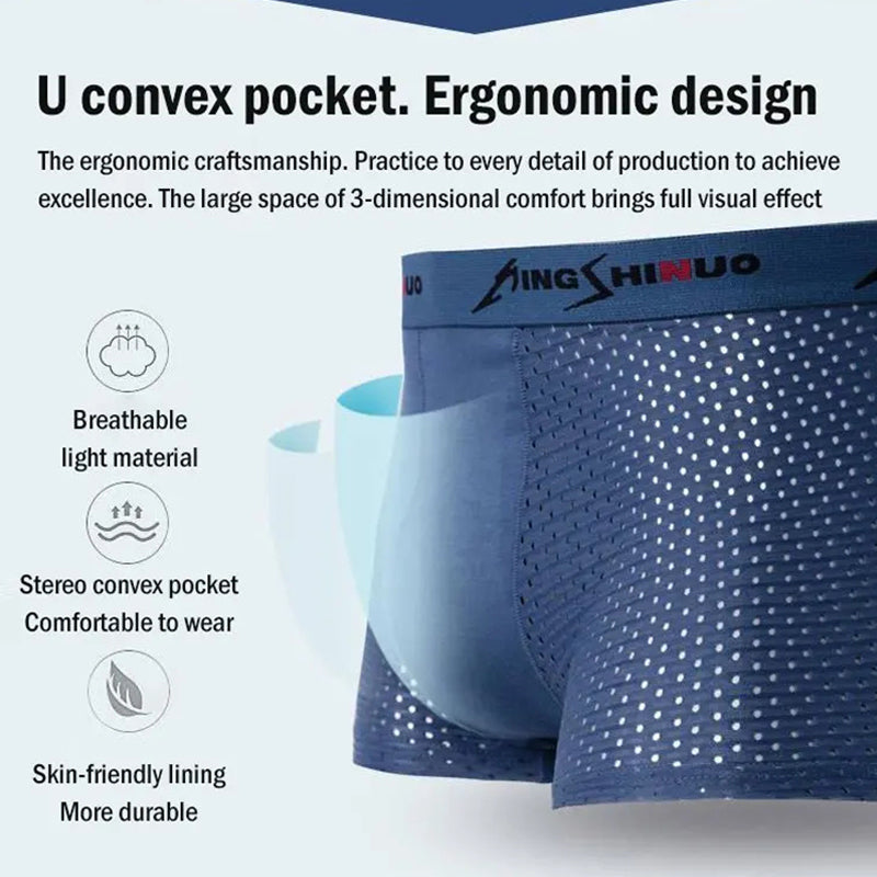 Men's Breathable Mesh Boxer Briefs💥Buy 3 Get 1 Free