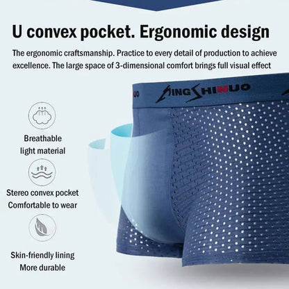 Men's Breathable Mesh Boxer Briefs💥Buy 3 Get 1 Free