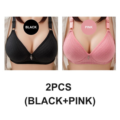 Plus Size Comfortable and Breathable Wire-free Bra