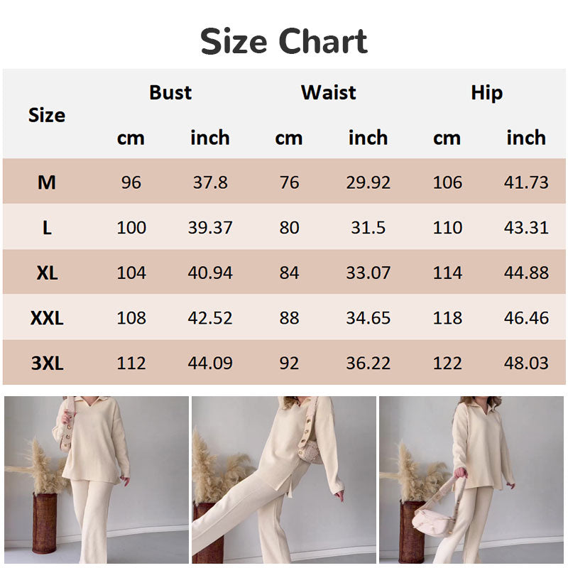 Hot Sale 50% OFF🎁V-Neck Casual Slit Knitted Two-Piece Set🎁FREE SHIPPING