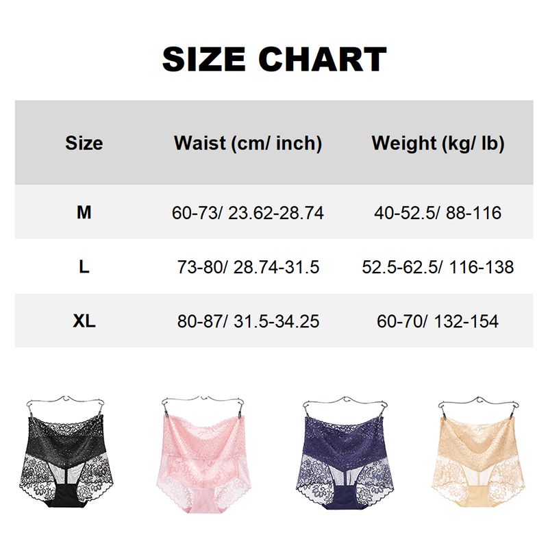 Buy 3 Get 1 Free ⚡⚡Women’s High-waist Lace Briefs