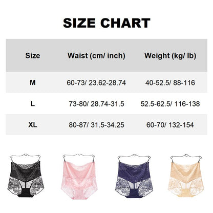 Buy 3 Get 1 Free ⚡⚡Women’s High-waist Lace Briefs