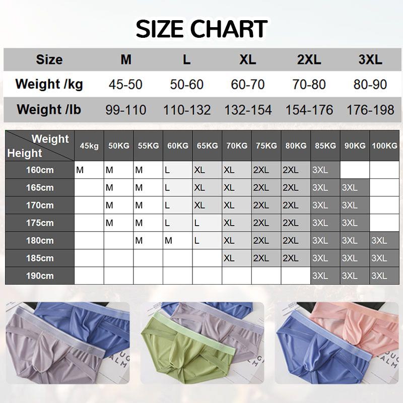 Men's Breathable Mesh Ice Silk Briefs【Buy 3 Get 1 Free 】