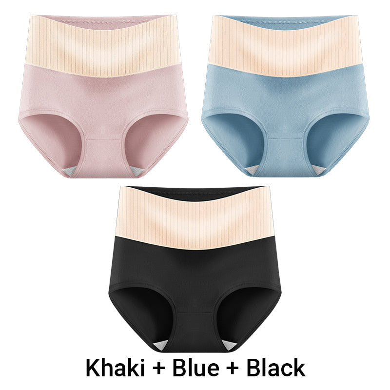 🎁(3pcs) Women's High Waisted 3A Grade Paclitaxel Antibacterial Panties