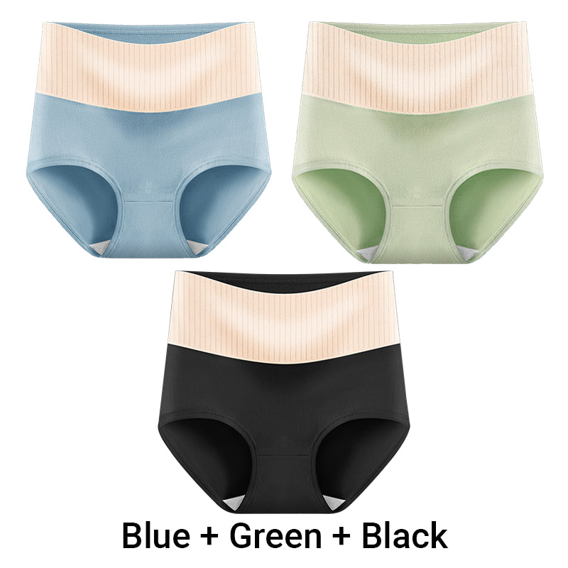 🎁(3pcs) Women's High Waisted 3A Grade Paclitaxel Antibacterial Panties