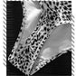 Men's Letter Leopard Print Low Rise Briefs