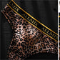 Men's Letter Leopard Print Low Rise Briefs