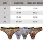 Men's Letter Leopard Print Low Rise Briefs