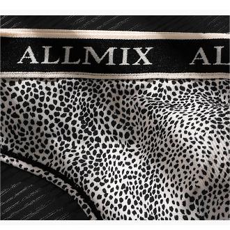 Men's Letter Leopard Print Low Rise Briefs
