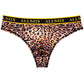 Men's Letter Leopard Print Low Rise Briefs