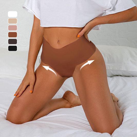 Women's Midriff Seamless Breathable Quick Dry Thong Panties