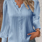 Women's Long Sleeve V Neck Lace Loose Shirt (🎁2024 New Year Hot Sale🎁)Buy 2 Free Shipping