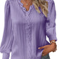 Women's Long Sleeve V Neck Lace Loose Shirt (🎁2024 New Year Hot Sale🎁)Buy 2 Free Shipping
