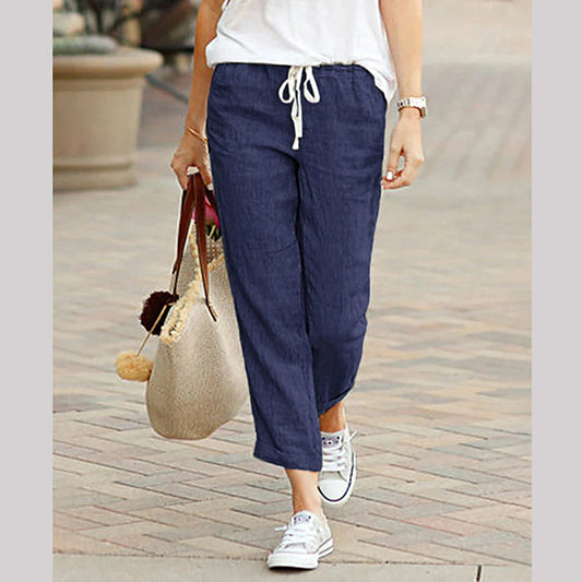 Women's Linen Casual Ankle Pants💐BUY 2 FREE SHIPPING