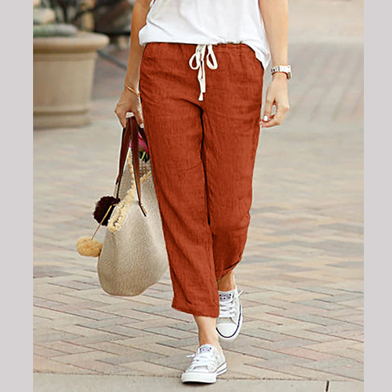Women's Linen Casual Ankle Pants💐BUY 2 FREE SHIPPING
