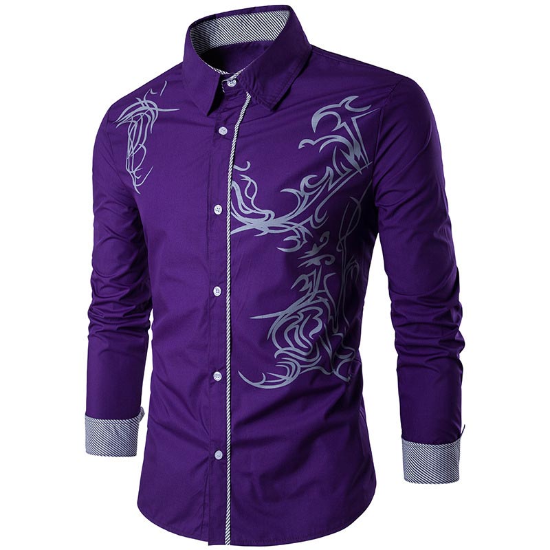 Men's Long-sleeve Casual Slim-fit Shirt【BUY 2 GET FREE SHIPPING】