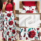 Fashion Colorblocking Printed Slim Long Dress