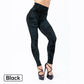 Women’s Stretch Fake Ripped Denim Jacquard Legging Pants